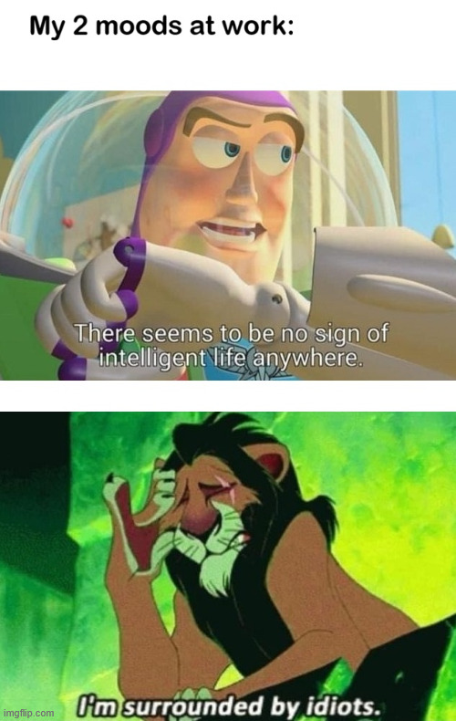 2 moods | image tagged in iron worker,funny,memes,latticeclimbing,the lion king,lattice climbing | made w/ Imgflip meme maker