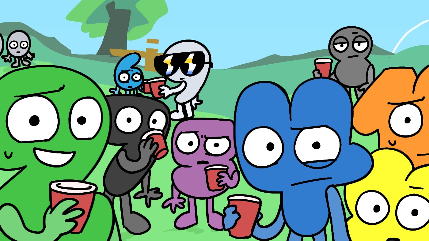 BFDI Algebraliens staring at you (by H4L0CASEY) Blank Meme Template