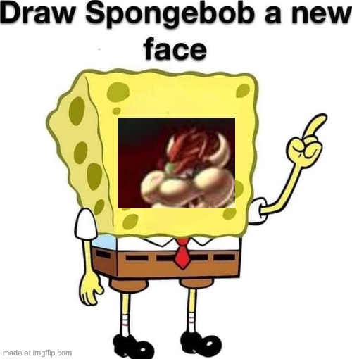 draw spongebob a new face | image tagged in draw spongebob a new face | made w/ Imgflip meme maker