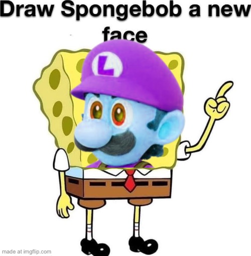 draw spongebob a new face | image tagged in draw spongebob a new face | made w/ Imgflip meme maker