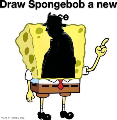 draw spongebob a new face | image tagged in draw spongebob a new face | made w/ Imgflip meme maker