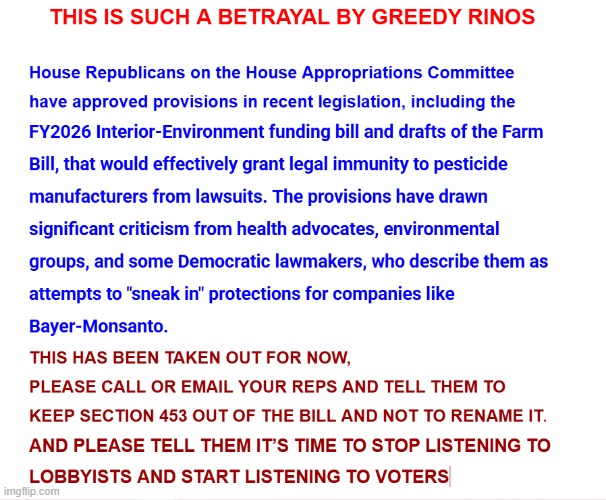 pesticide betrayal by rinos | made w/ Imgflip meme maker