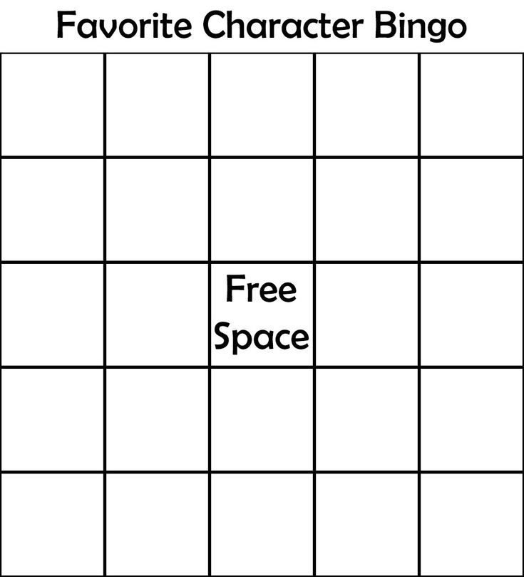 Favorite Character Blank Meme Template