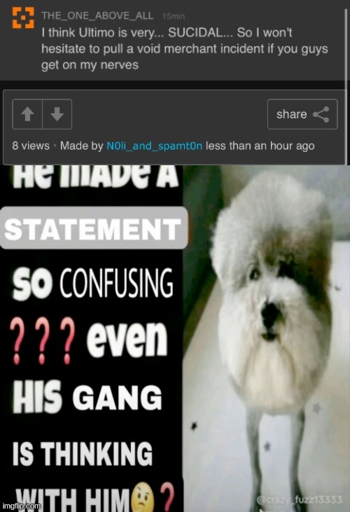 this won't work if it's public lmao | image tagged in he made a statement so confusing | made w/ Imgflip meme maker