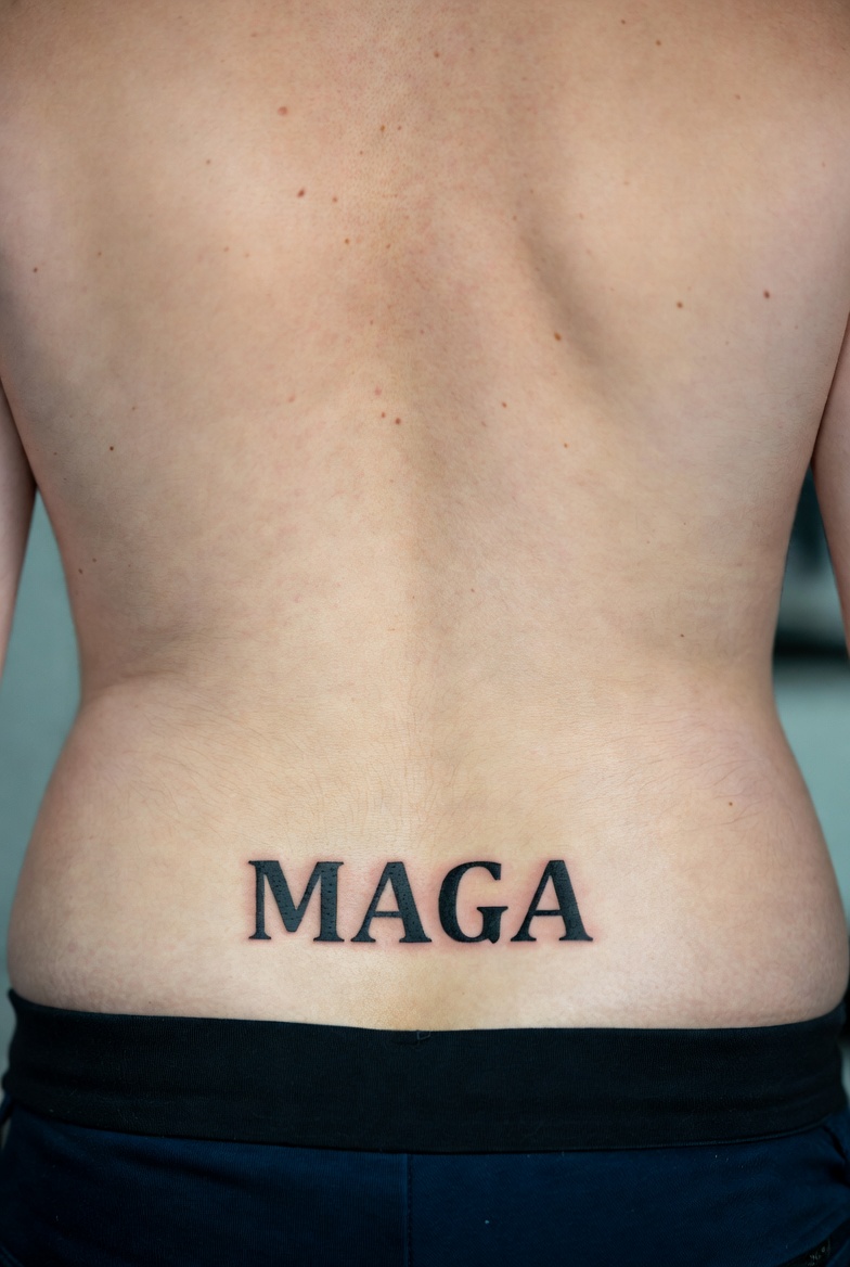 MAGA tramp stamp Blank Meme Template