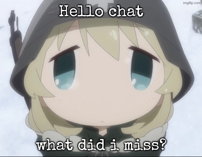 Yuuri high-angle | Hello chat; what did i miss? | image tagged in yuuri high-angle | made w/ Imgflip meme maker