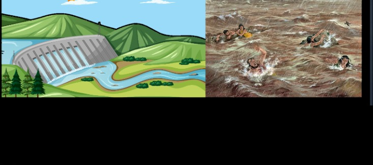 Dam and Flood template Blank Meme Template
