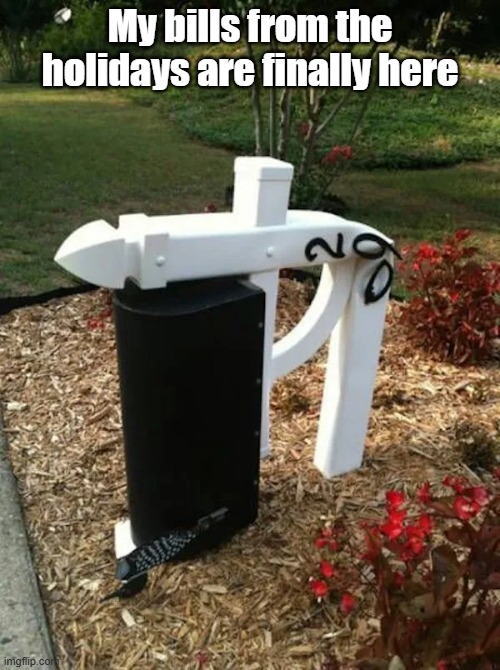 Power Shopper | My bills from the holidays are finally here | image tagged in bills,shopping,heavy,no money | made w/ Imgflip meme maker