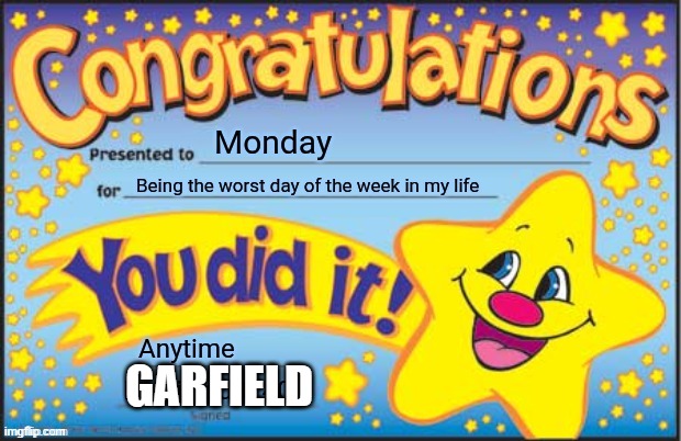 GARFIELD | made w/ Imgflip meme maker