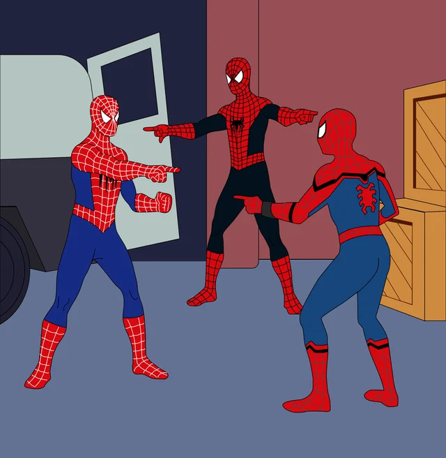 spidermen3pointing Blank Meme Template
