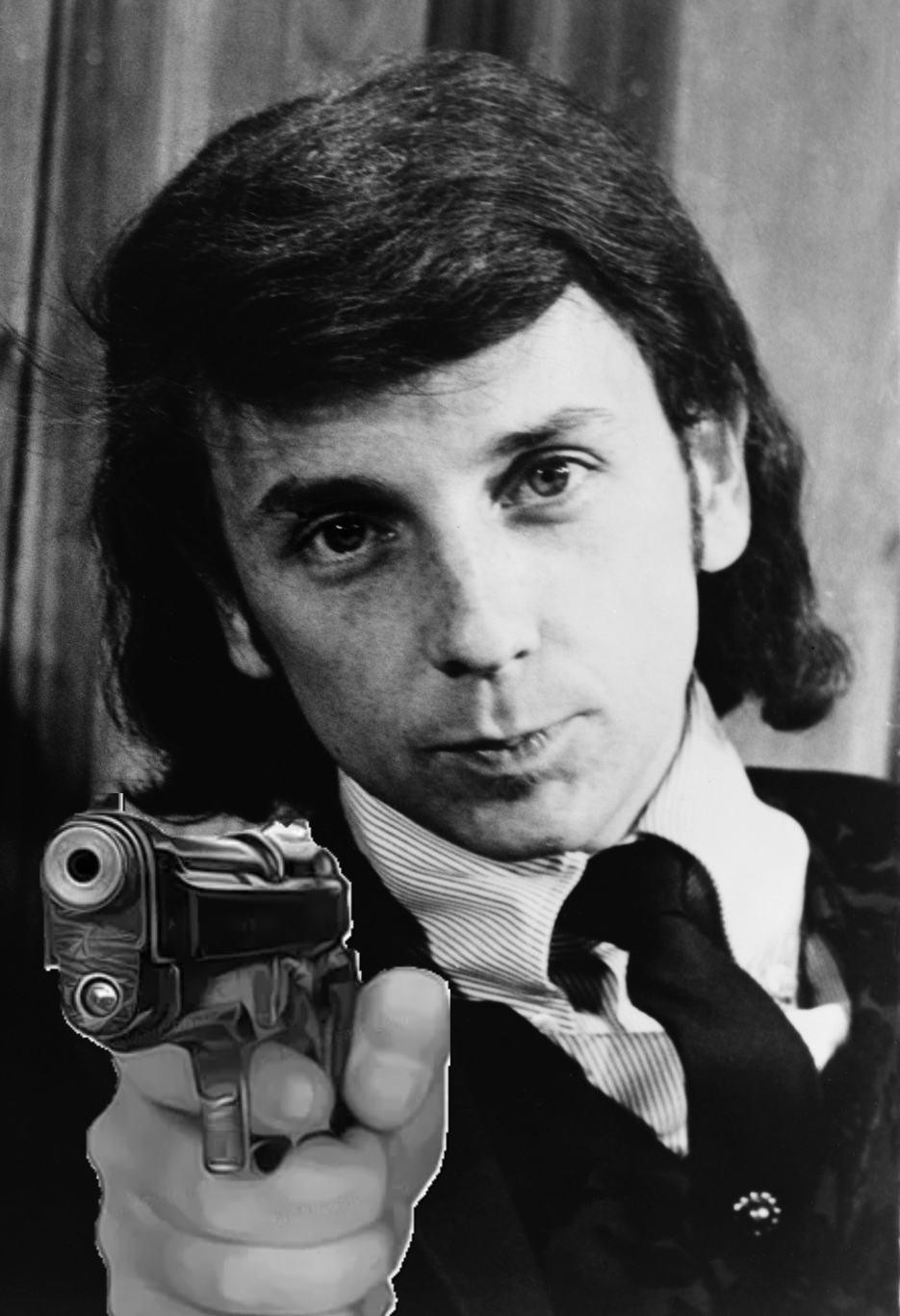Phil Spector with a Gun Blank Meme Template