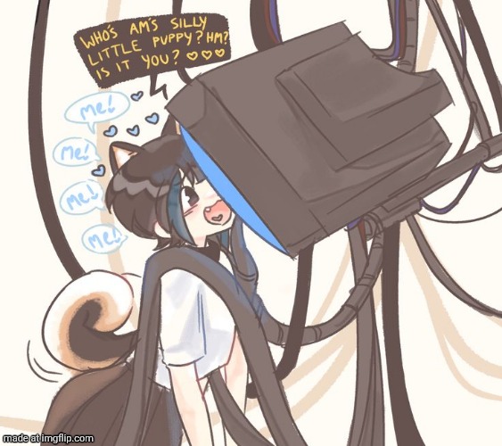 Me when AM (Allied Mastercomputer) (The only clanker I'd clank) | made w/ Imgflip meme maker