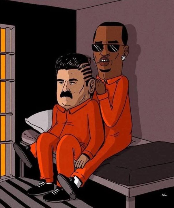 Maduro and Diddy - They Took My Oil Blank Meme Template