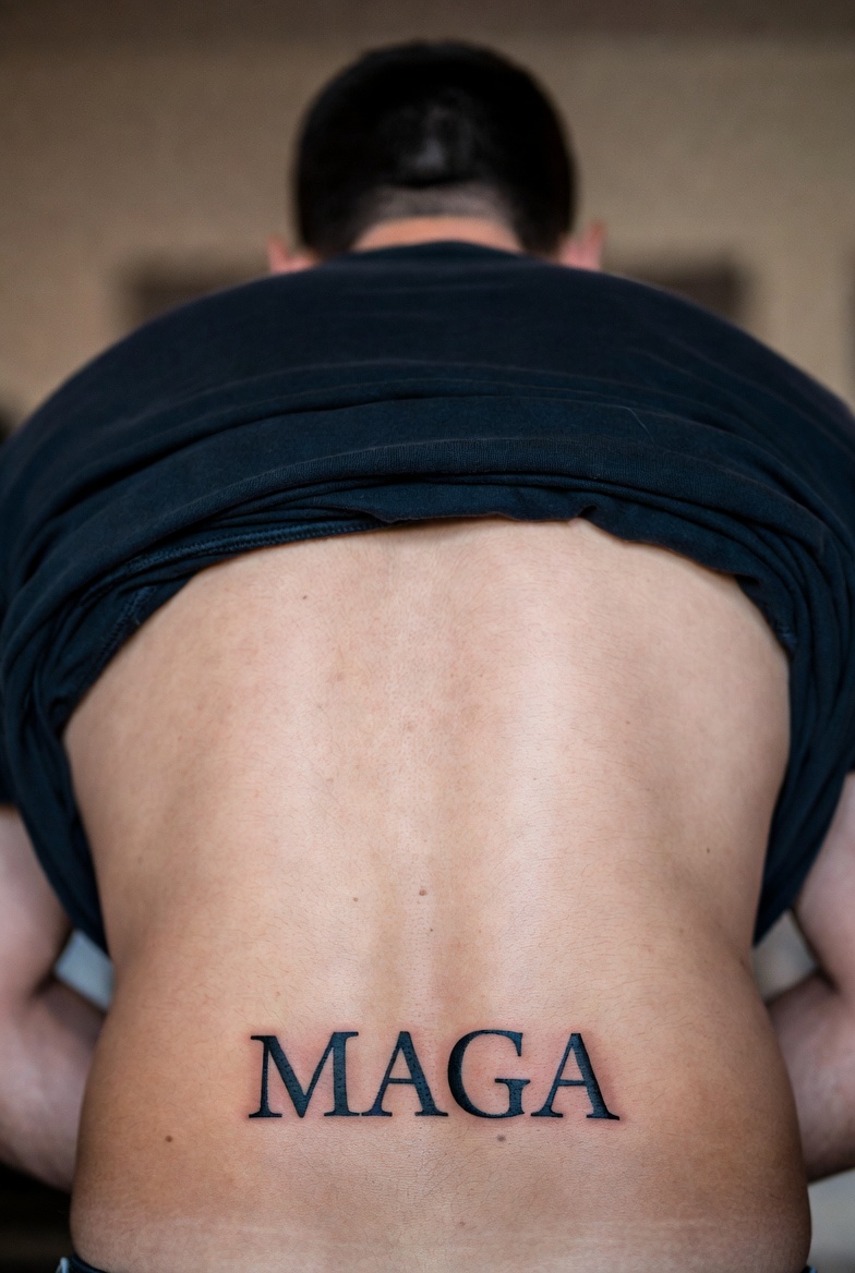 MAGA tramp stamp Blank Meme Template