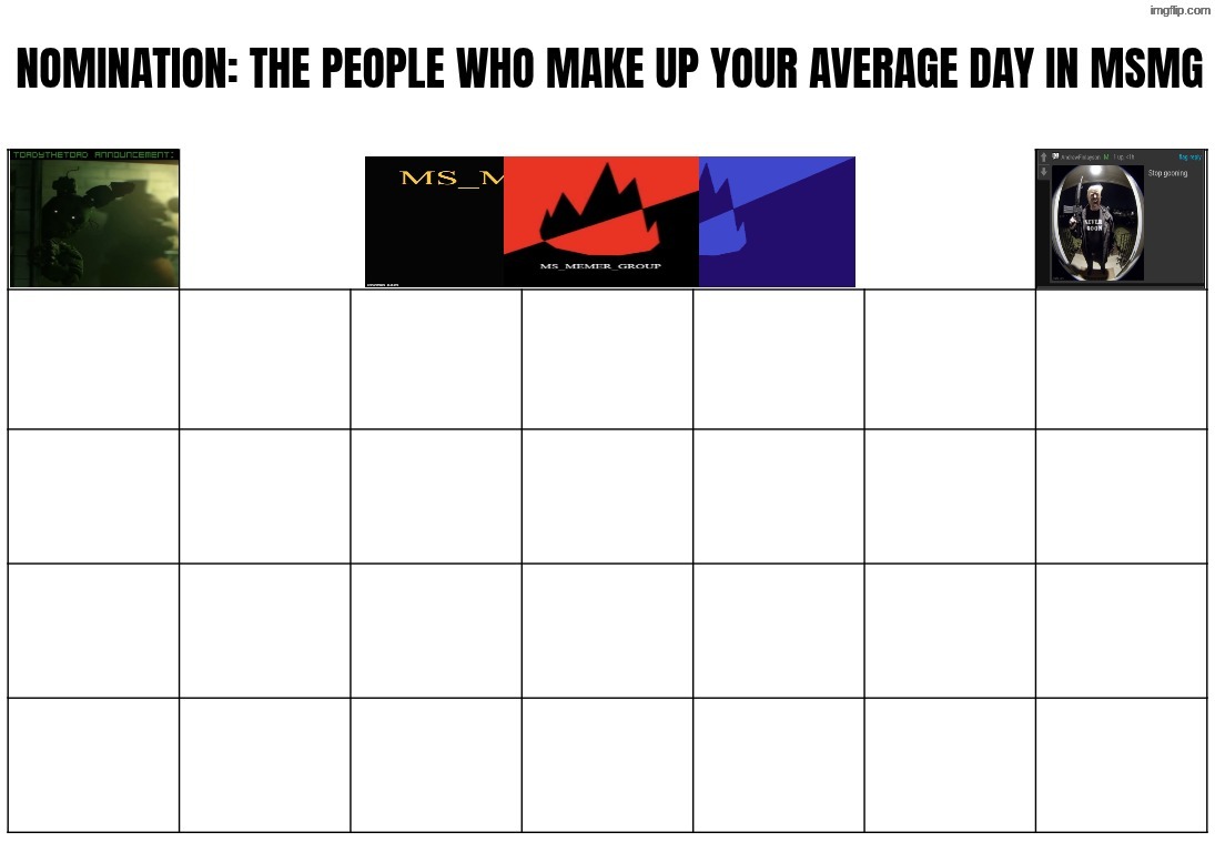 shoutout to the seven or eight randoms who thought they would make a great addition here | made w/ Imgflip meme maker