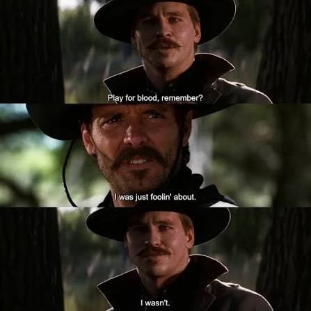 Tombstone Holliday vs. Ringo Blank Meme Template