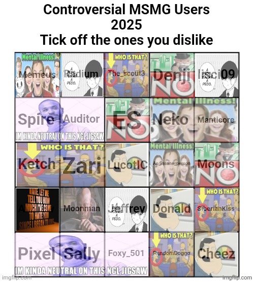 this took way too long | image tagged in controversial msmg users 2025 | made w/ Imgflip meme maker