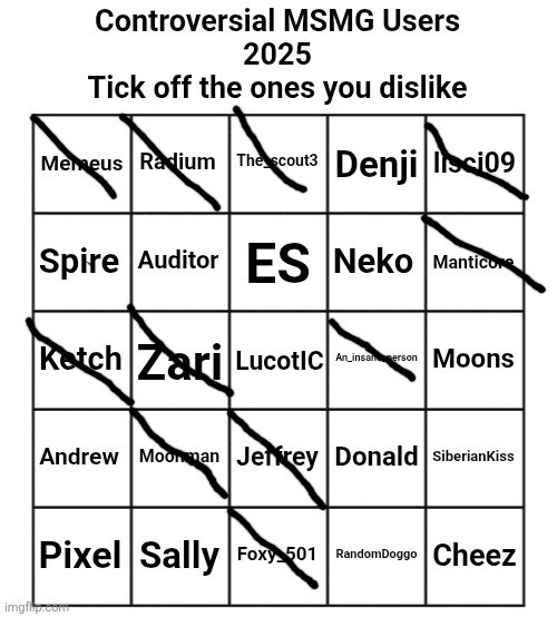 Controversial MSMG Users 2025 | image tagged in controversial msmg users 2025 | made w/ Imgflip meme maker