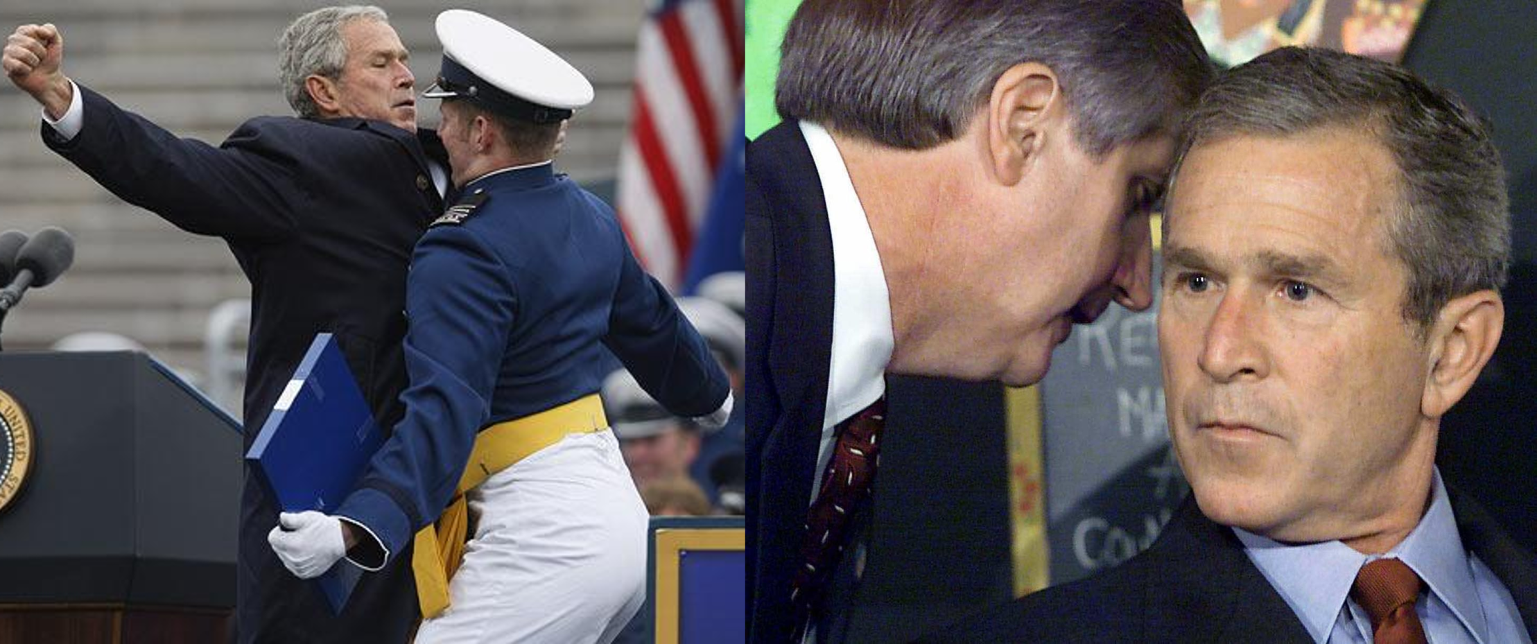 George bush before and after Blank Meme Template