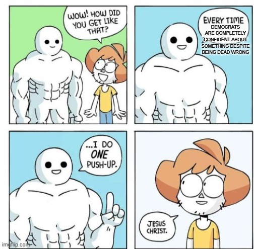 This actually wouldn't be a bad idea... | DEMOCRATS ARE COMPLETELY CONFIDENT ABOUT SOMETHING DESPITE BEING DEAD WRONG | image tagged in i do one push-up,memes,funny,democrats,confidently incorrect | made w/ Imgflip meme maker