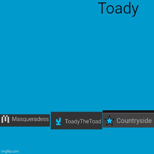 Blank Weezer blue album edit | Toady | image tagged in blank weezer blue album edit | made w/ Imgflip meme maker