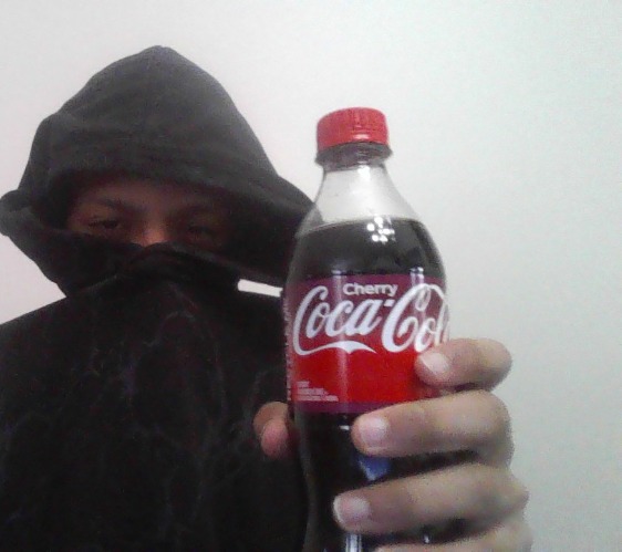 i reealized i have never tried flavored coca cola before so i bagged myself a cherry one | made w/ Imgflip meme maker