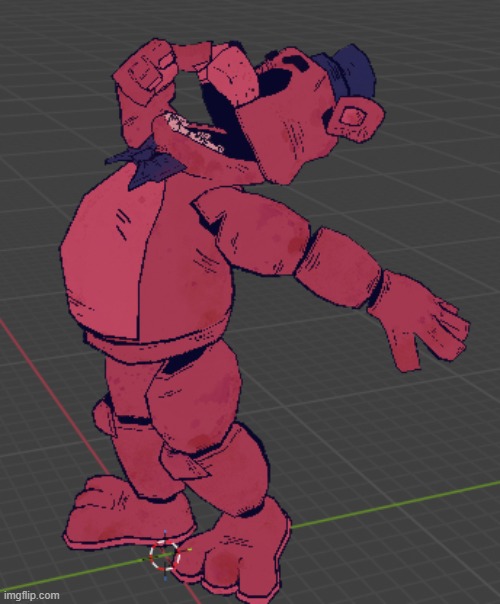 Yawning Freddy (I didn't make the model!!!) | image tagged in fnaf | made w/ Imgflip meme maker