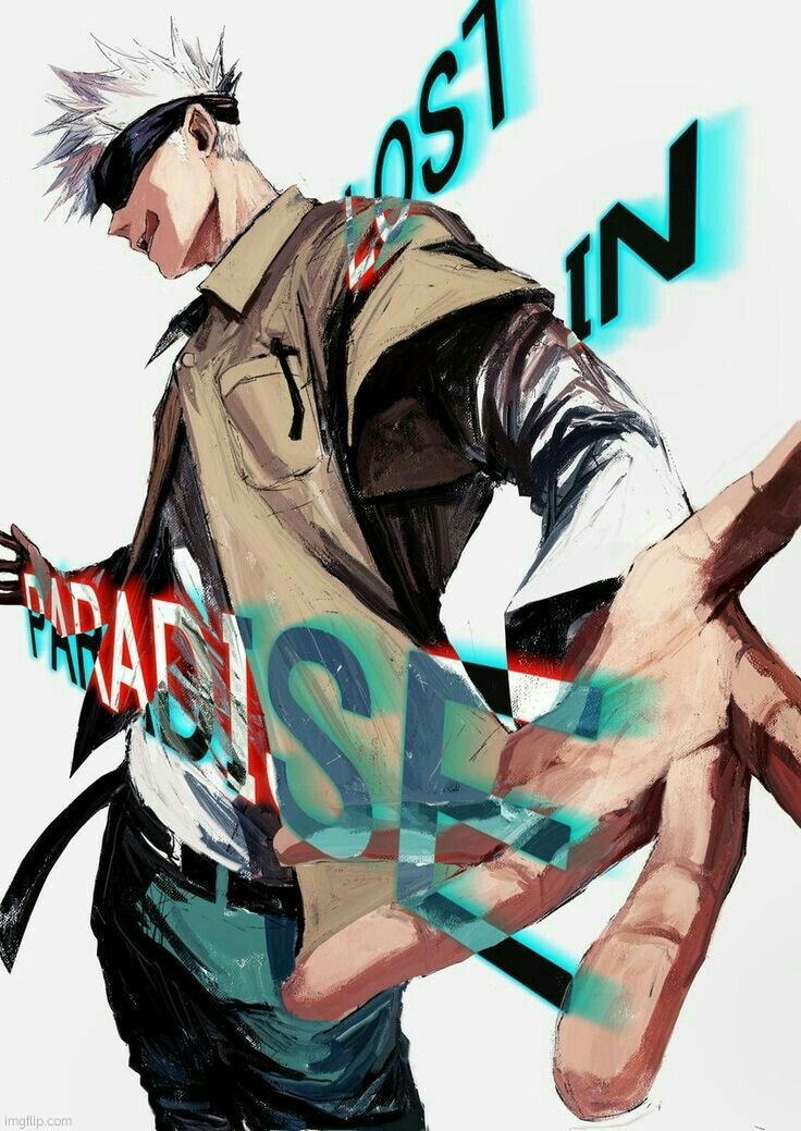 rare image of Gojo with an image link that has the phrase "gojo" in it | made w/ Imgflip meme maker