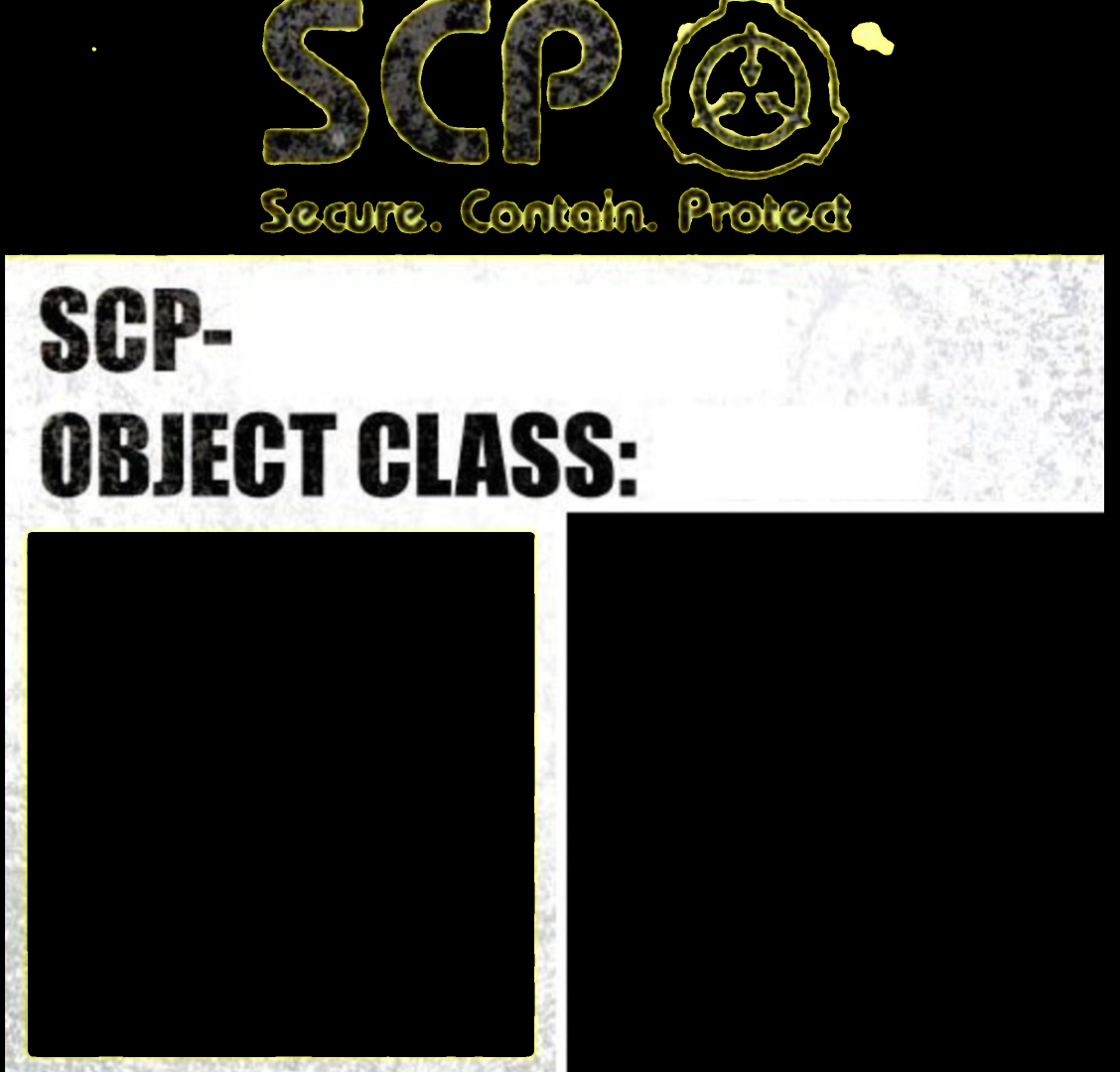SCP SAFE/KETER/EUCILD Blank Meme Template
