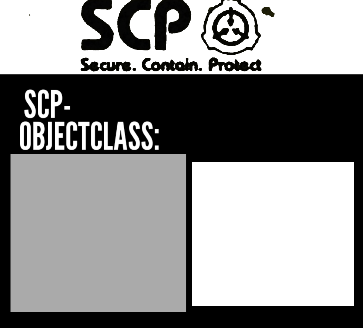 SCP KETER/SAFE/EUCLID Blank Meme Template
