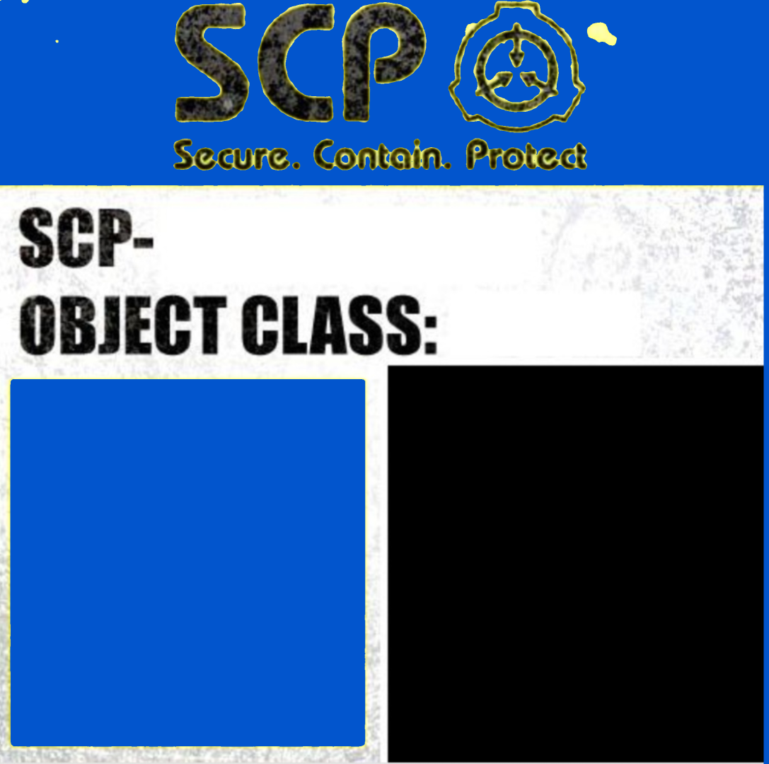 Scp Special Warning Label Blank Meme Template