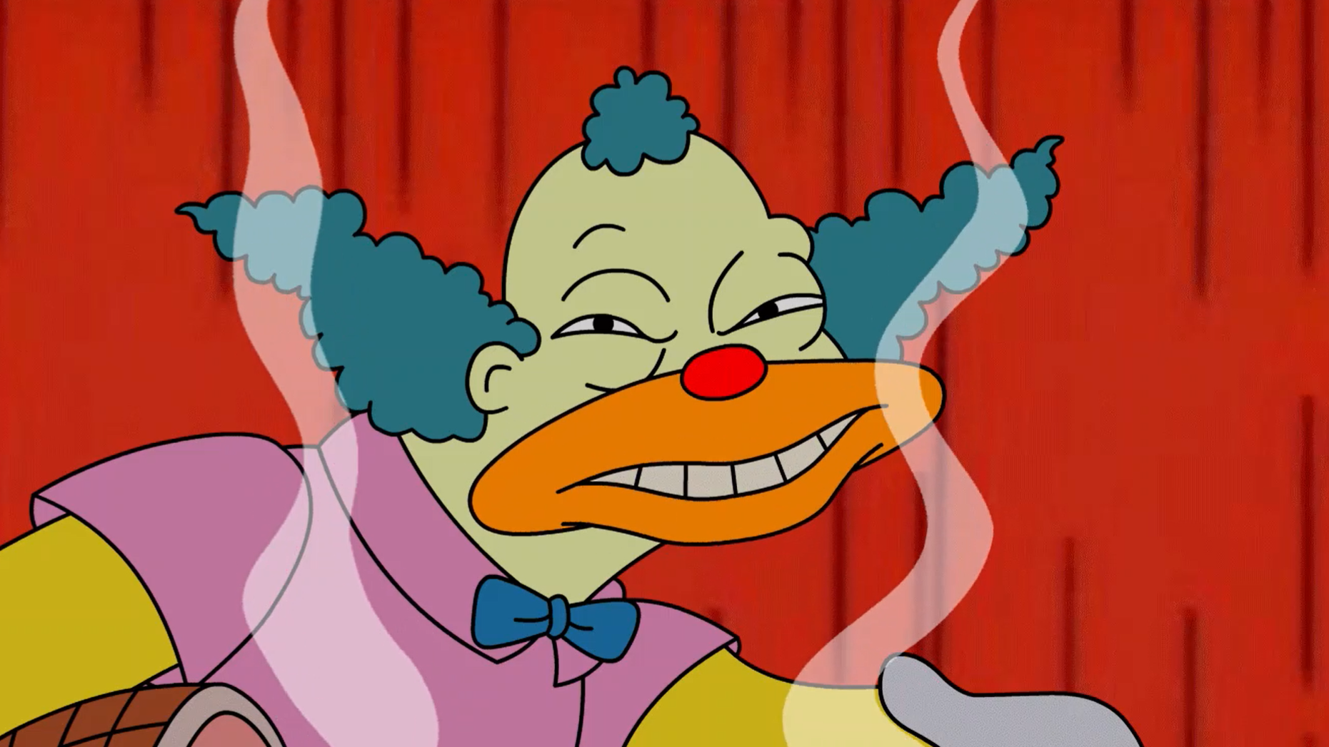 Krusty the Clown It's Free and hte Cops can't stop you Blank Meme Template