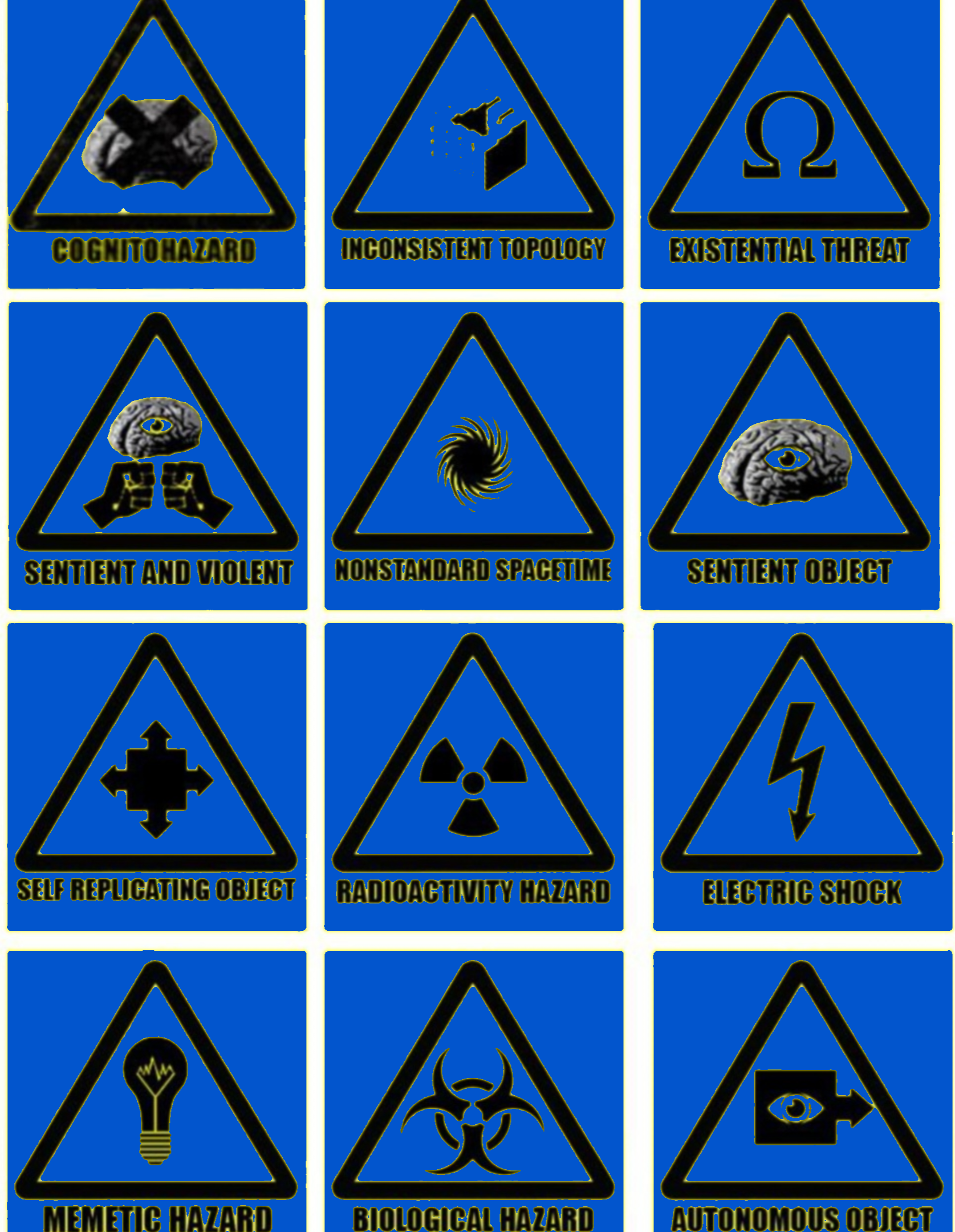 Special Scp Warning Blank Meme Template