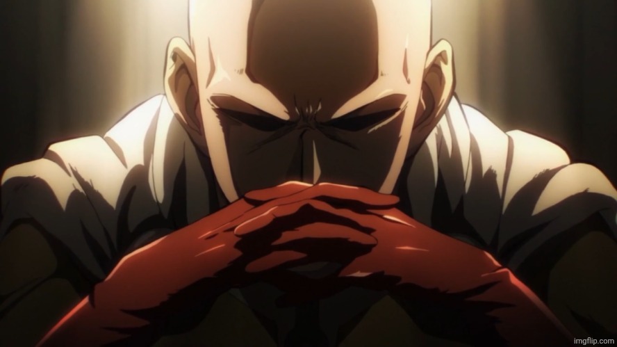 One punch thinking | image tagged in one punch thinking | made w/ Imgflip meme maker