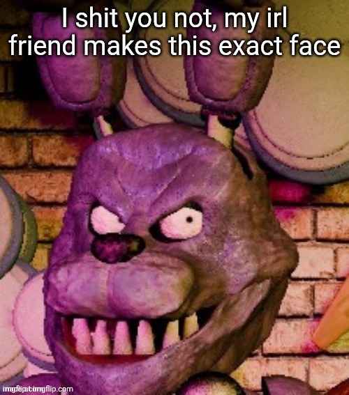 I shit you not, my irl friend makes this exact face | made w/ Imgflip meme maker