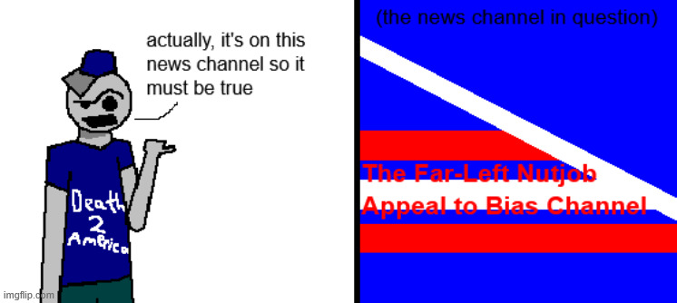 media literacy is dead and left-wing radicalists killed it | made w/ Imgflip meme maker