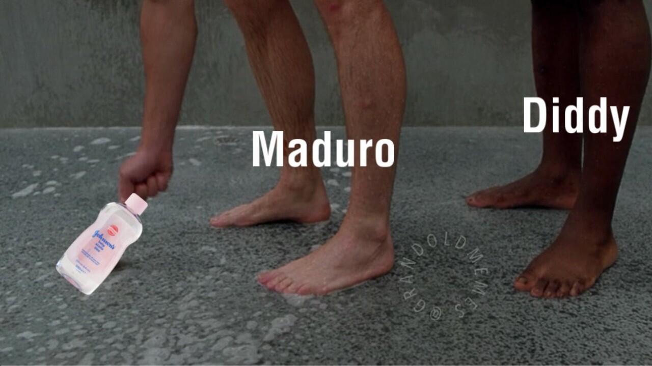 Maduro and Diddy Blank Meme Template