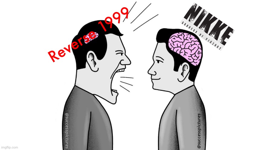 small brain yelling at big brain | Reverse 1999 | image tagged in small brain yelling at big brain | made w/ Imgflip meme maker