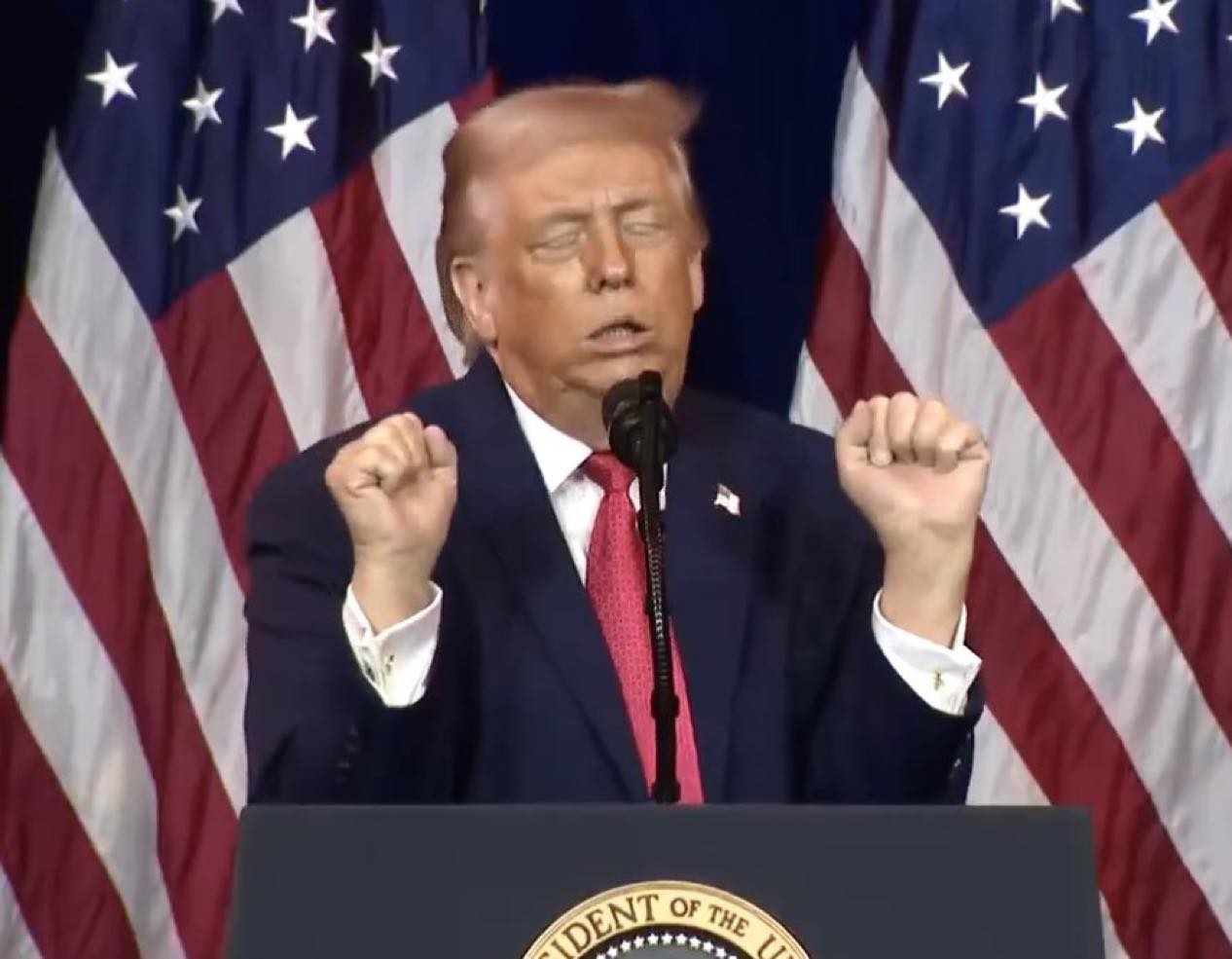 Donald Trump failed lift Blank Meme Template