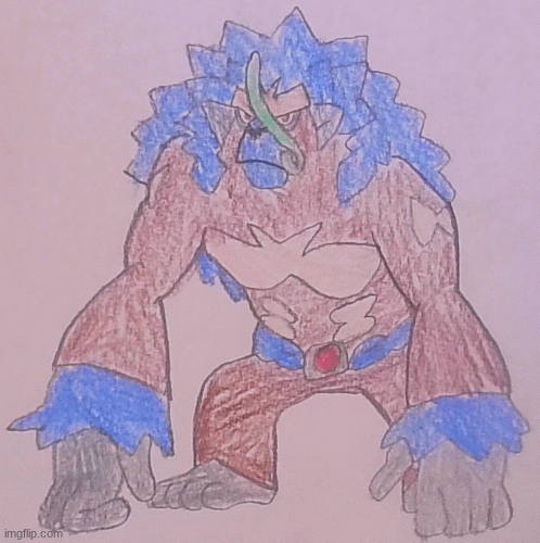 Rillaboom as Optimus Primal | image tagged in gifs,pokemon,transformers,art | made w/ Imgflip images-to-gif maker