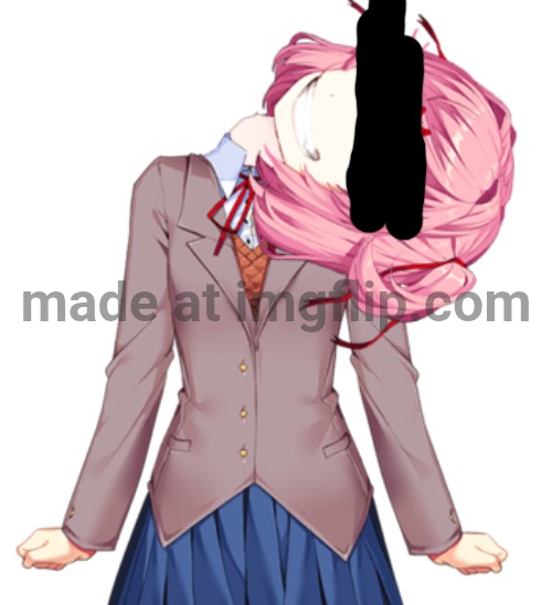 Natsuki neck snap | image tagged in natsuki neck snap | made w/ Imgflip meme maker