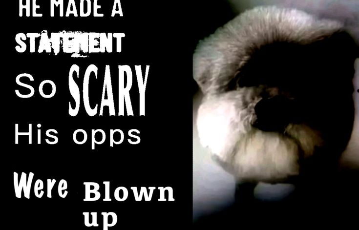 High Quality He made a statement so scary Blank Meme Template