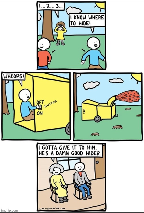 image tagged in dark humor,comics,leaves,autumn,hide and seek,death | made w/ Imgflip meme maker