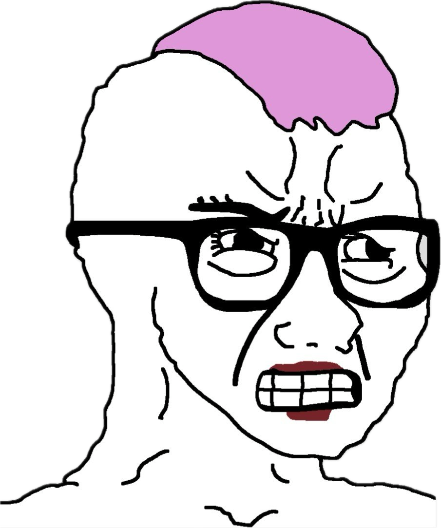 Woke wojak girl Blank Meme Template