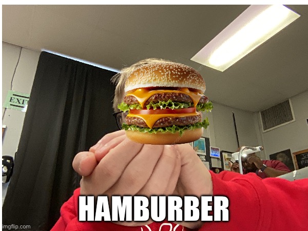 Hamburber | HAMBURBER | image tagged in hamburger | made w/ Imgflip meme maker