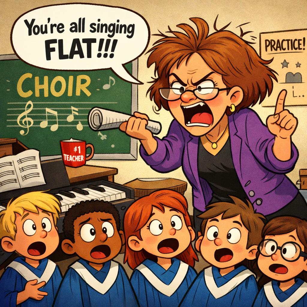 choir teacher getting mad at the class Blank Meme Template