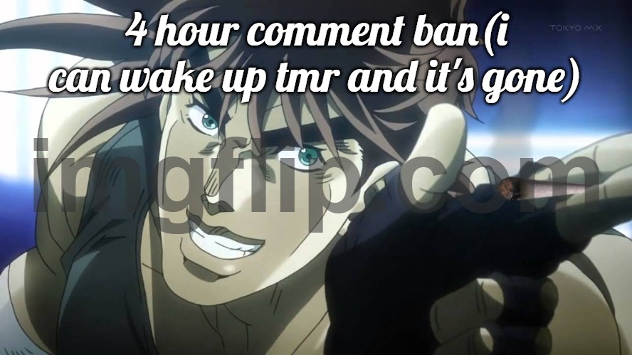 valid tbh | 4 hour comment ban(i can wake up tmr and it's gone) | image tagged in joseph joestar next youll say | made w/ Imgflip meme maker