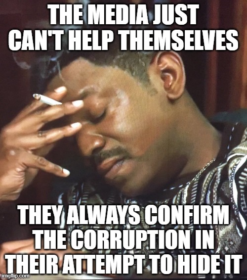Mekhi Phifer | THE MEDIA JUST CAN'T HELP THEMSELVES THEY ALWAYS CONFIRM THE CORRUPTION IN THEIR ATTEMPT TO HIDE IT | image tagged in mekhi phifer | made w/ Imgflip meme maker