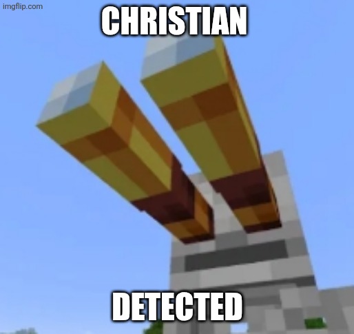 PhoenixSC skeleton | CHRISTIAN DETECTED | image tagged in phoenixsc skeleton | made w/ Imgflip meme maker