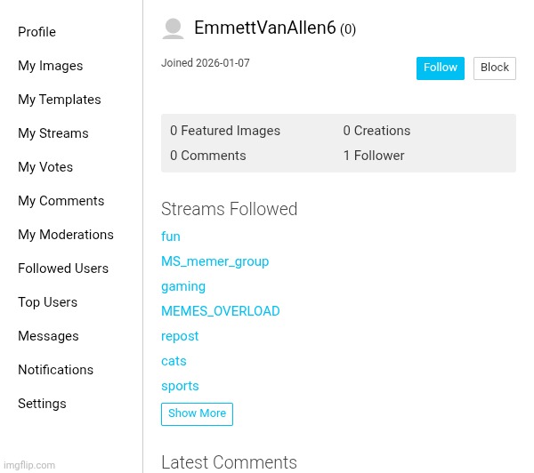 Who is this mf he just followed my stream | made w/ Imgflip meme maker